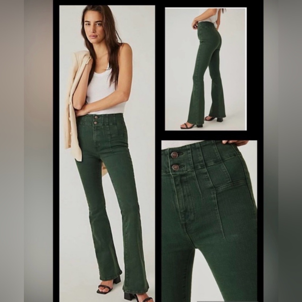 Free People We The Free Jayde Flare pants Size 30 - Picture 2 of 12